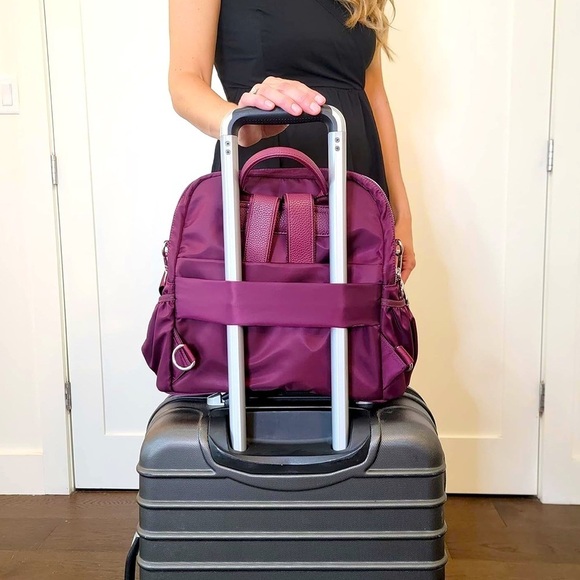 BNWOT- PS Pragma V-Style Convertible Backpack Purse (Purple Haze) main image 4
